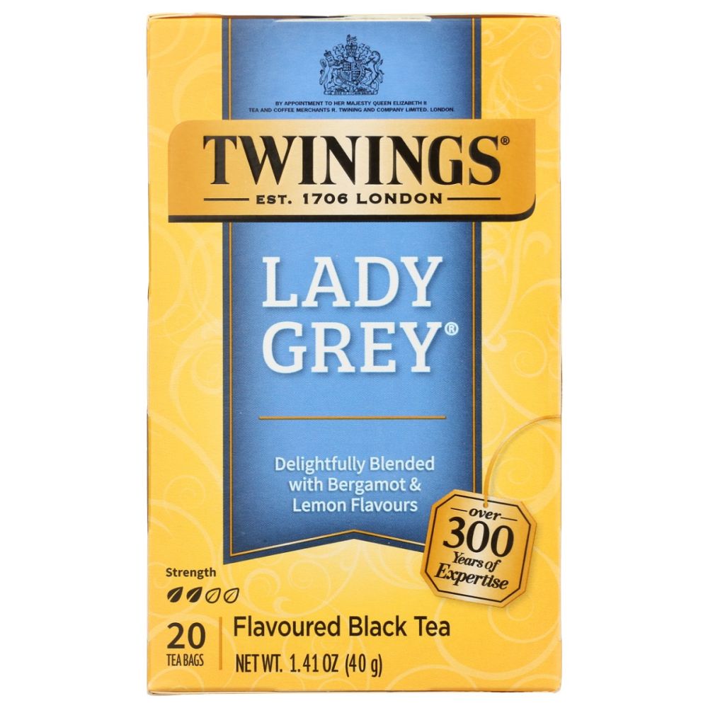 TWINING TEA: Classics Lady Grey Tea, 20 Tea Bags, 1.41 oz