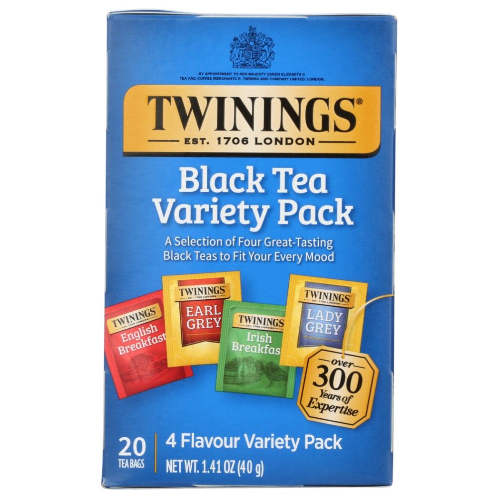 TWINING TEA: Black Tea Variety Pack 20 Tea Bags, 1.41 oz