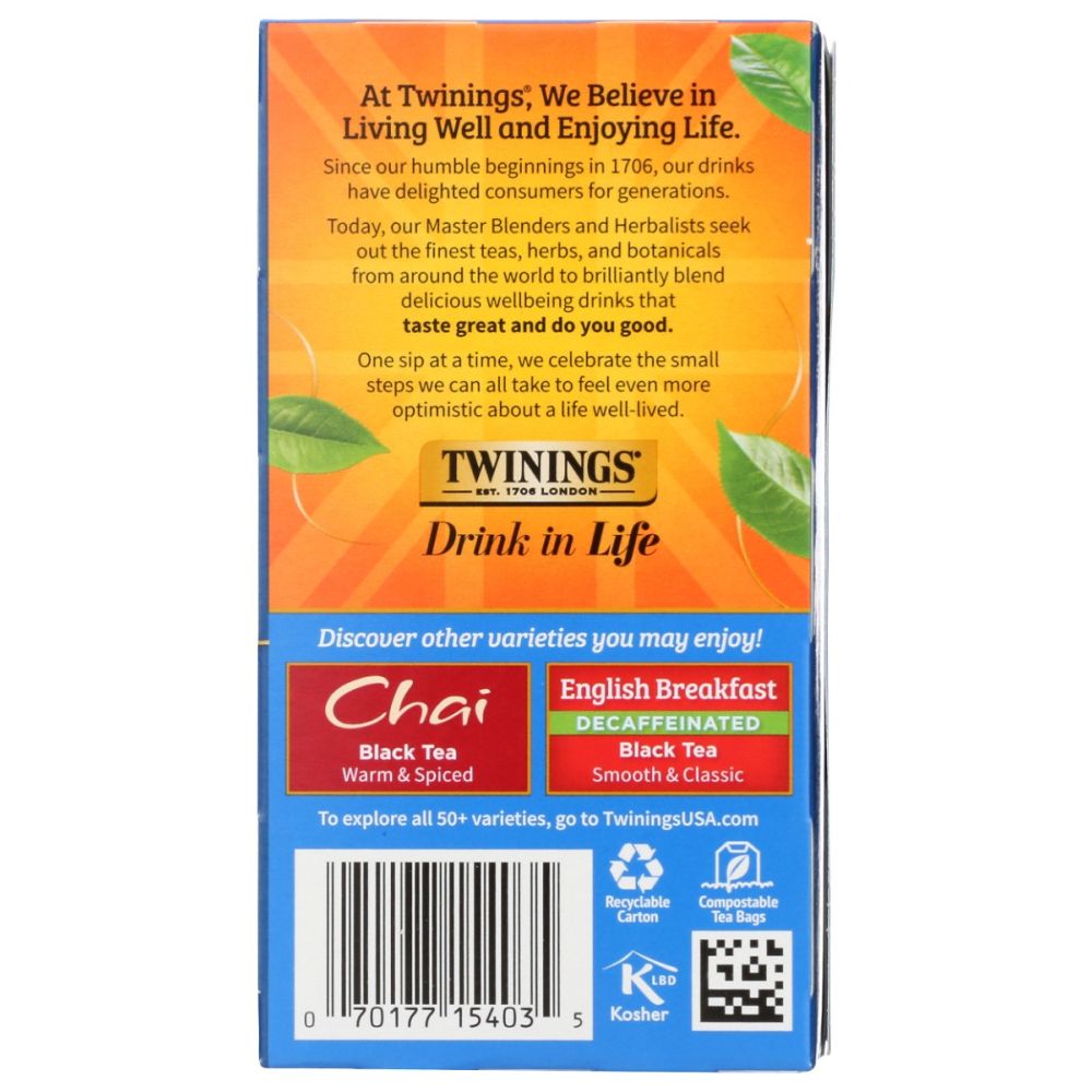 TWINING TEA: Black Tea Variety Pack 20 Tea Bags, 1.41 oz