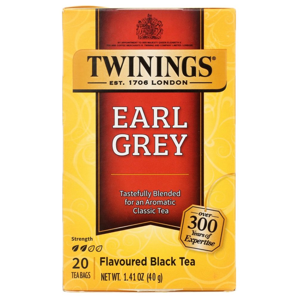 TWINING TEA: Classics Earl Grey Tea, 20 Tea Bags, 1.41 oz