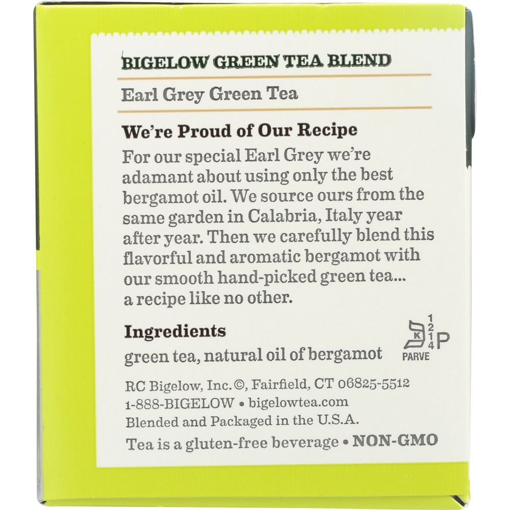 BIGELOW: Earl Grey Green Tea Healthy Antioxidants 20 Tea Bags, 1.05 oz