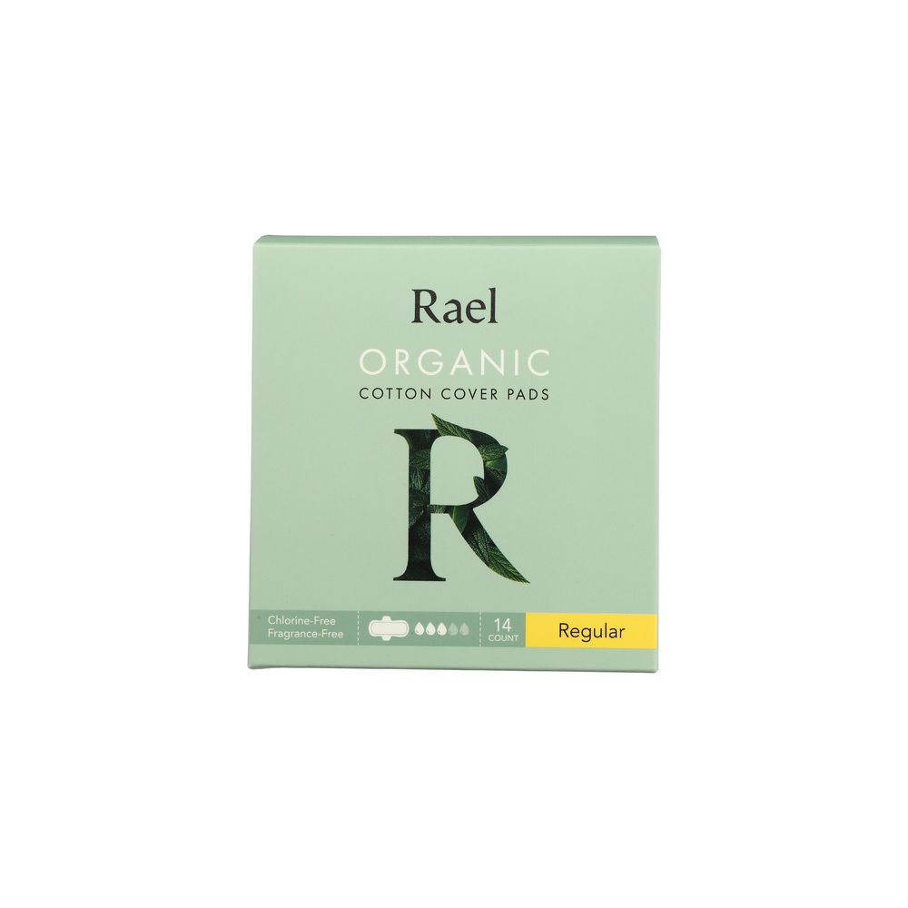 RAEL: Pads Cover Regular Organic, 14 ea