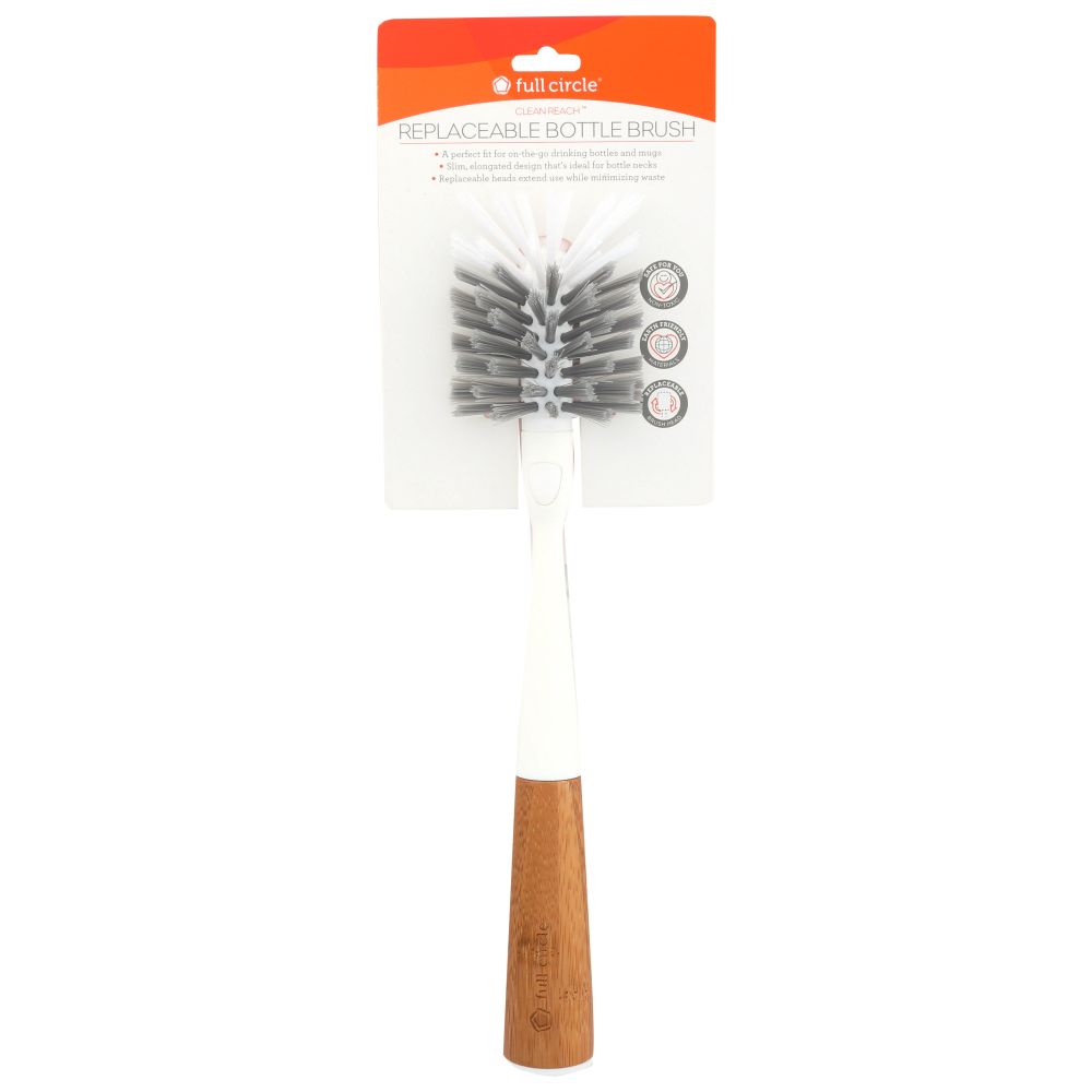 FULL CIRCLE HOME: Brush Bottle White, 1 ea