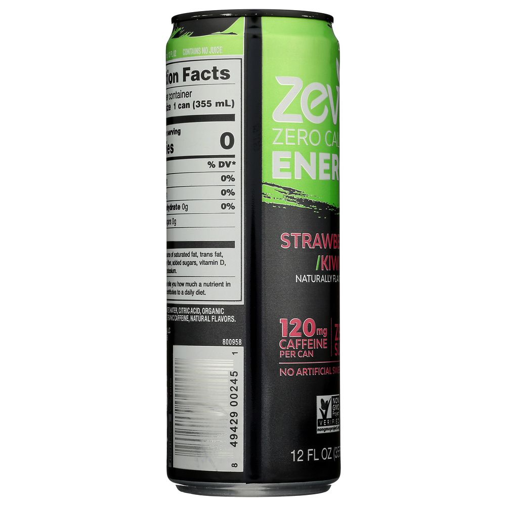 ZEVIA: Strawberry Kiwi Energy, 12 fo