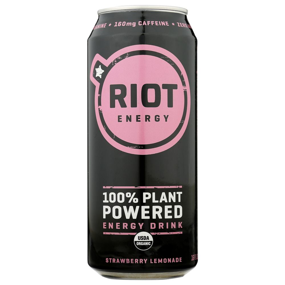 RIOT ENERGY: Drink Strawberry Lemonade Energy, 16 FO