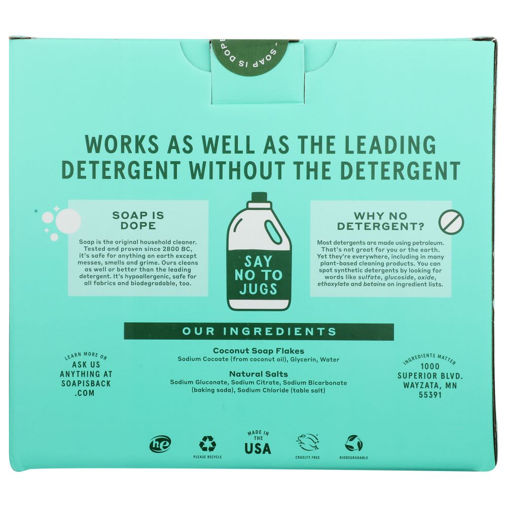 INGREDIENTS MATTER: Laundry Soap Powder Fragrance Free, 36 oz