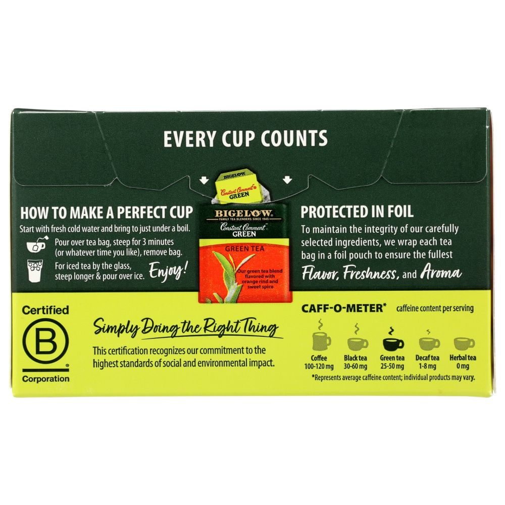 BIGELOW: Constant Comment Green Tea 20Bg, 1.18 oz