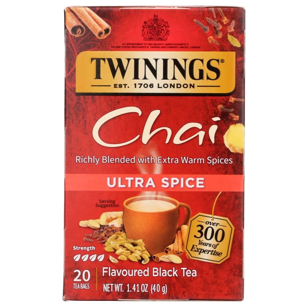 TWINING TEA: Ultra Spice Chai Tea, 20 bg