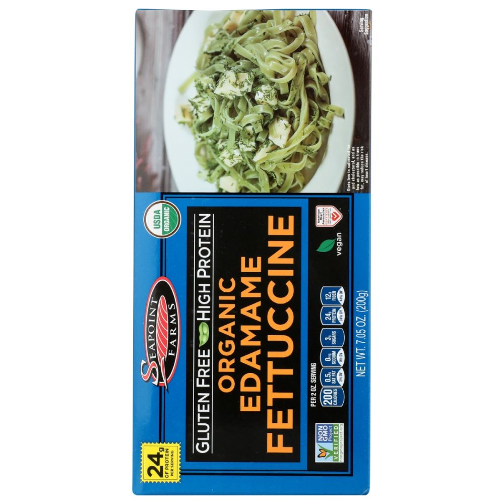 SEAPOINT FARMS: Organic Edamame Fettuccine, 7.05 oz