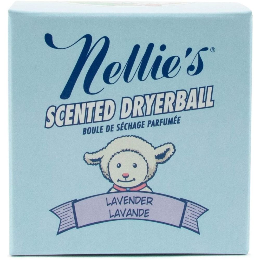 NELLIES: Lavender Scented Wool Dryerball, 1 ea