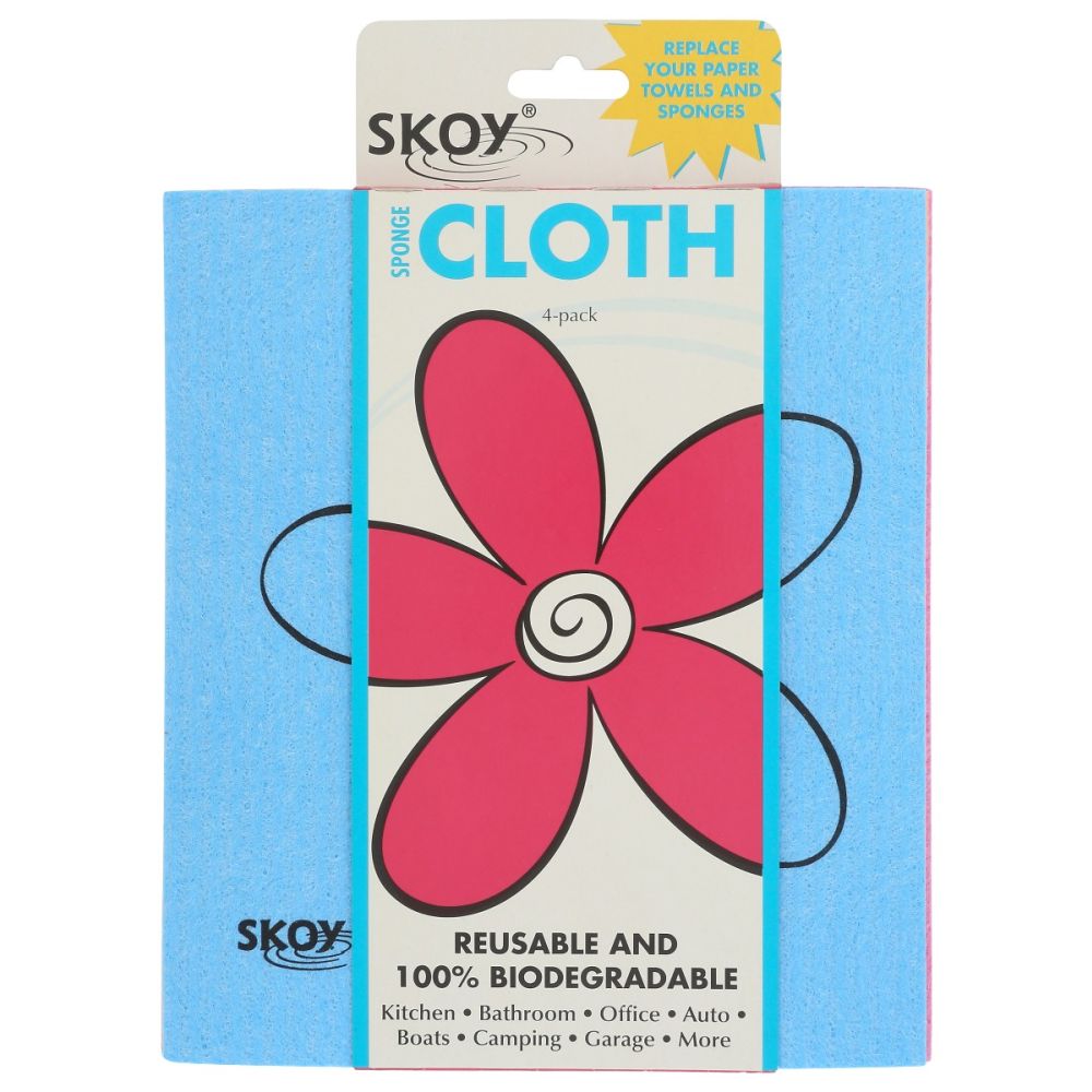 SKOY: Sponge Cloth, 4 pk