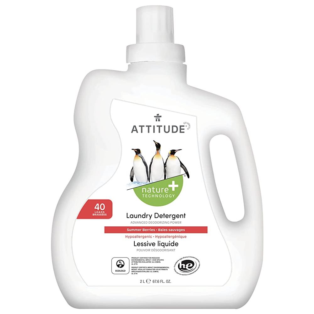 ATTITUDE: Summer Berries 40 Loads Laundry Detergent, 67.6 fo