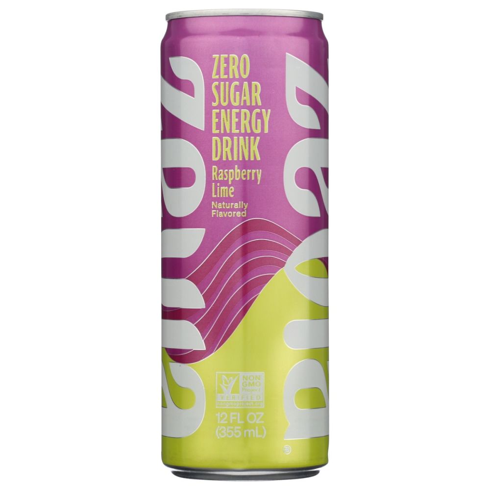 ZEVIA: Raspberry Lime Energy Drink, 12 fo