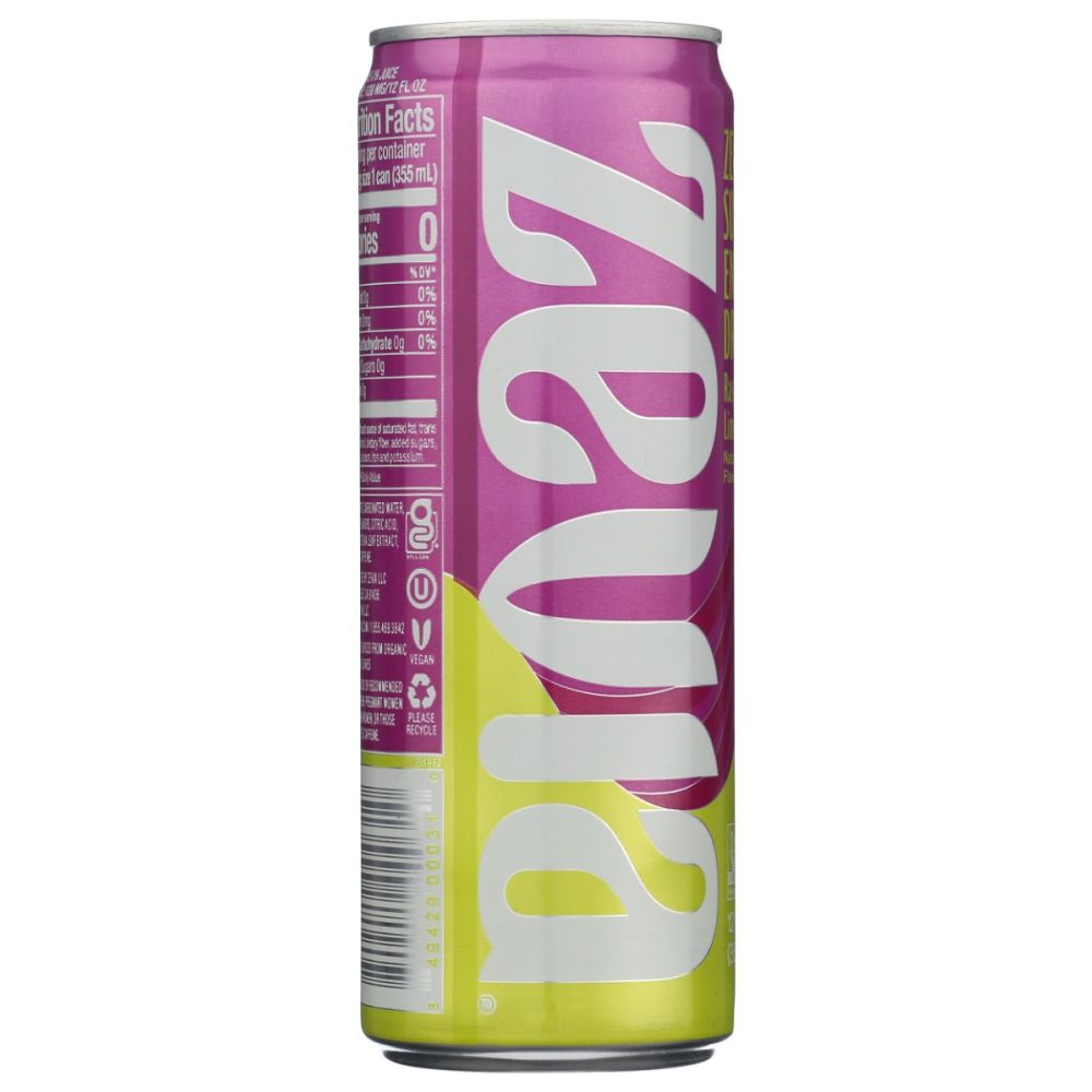 ZEVIA: Raspberry Lime Energy Drink, 12 fo