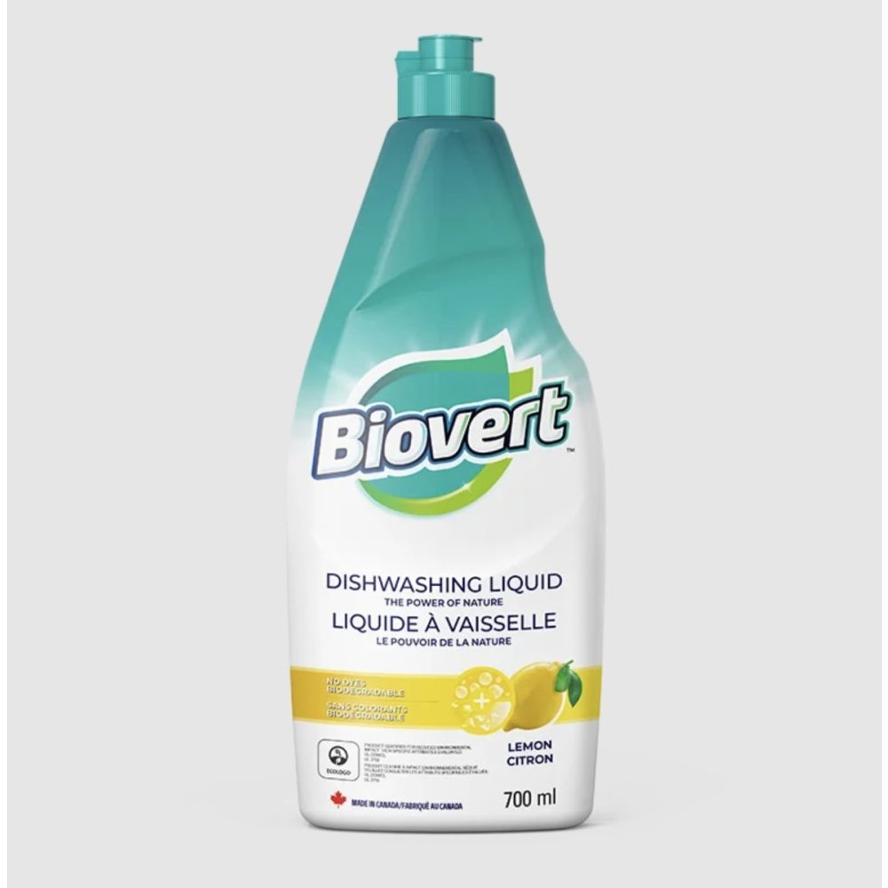 BIOVERT: Dishwashing Liquid Lemon, 23.7 fo