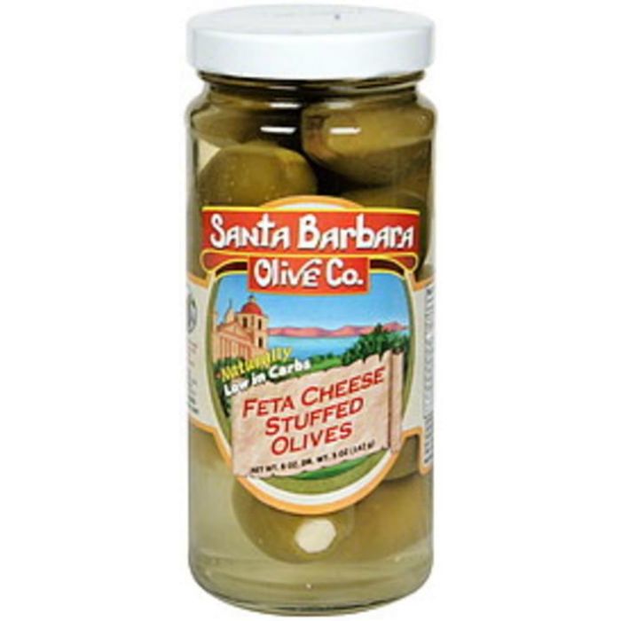 SANTA BARBARA: Olive Stfd Feta Chs Jar, 5 oz