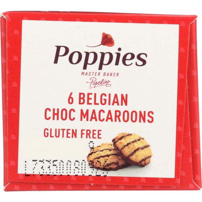 POPPIES: Chocolate Drizzled Gluten-Free Macaroons, 7.8 Oz