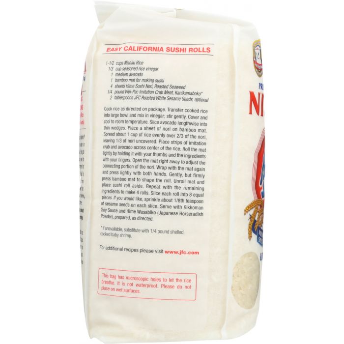 NISHIKI: Premium Grade Sushi Rice, 5 lb