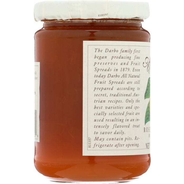 DARBO: Rose Apricot Fruit Spread, 16 oz