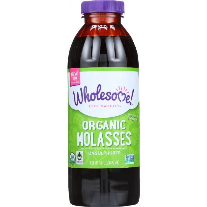 WHOLESOME SWEETENERS: Organic Molasses Unsulphured, 16 oz