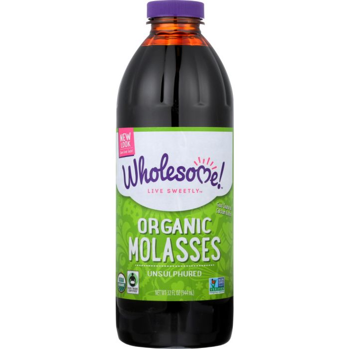 WHOLESOME SWEETENERS: Organic Molasses Unsulphured, 32 oz