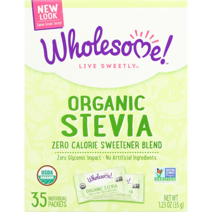 WHOLESOME SWEETENERS: Organic Stevia 35 Packets, 1.23 oz