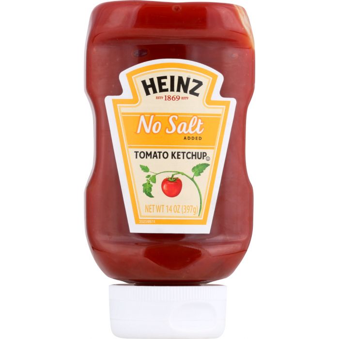 HEINZ: Tomato Ketchup No Salt Added, 14 oz