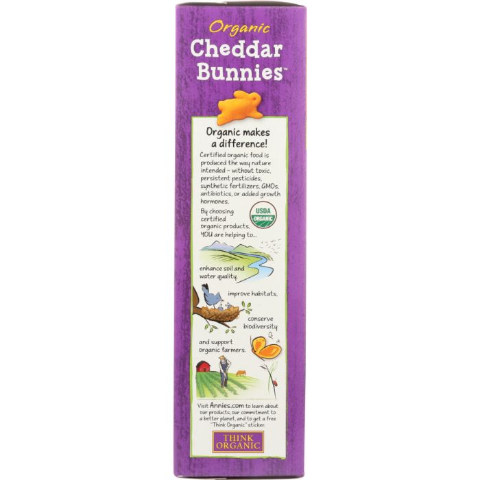 ANNIES HOMEGROWN: Organic Cheddar Bunnies Snack Crackers, 11.25 oz