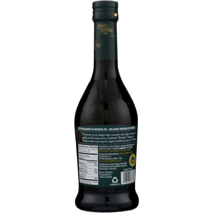 MONARI: Federzoni Balsamic Vinegar of Modena, 16.9 oz