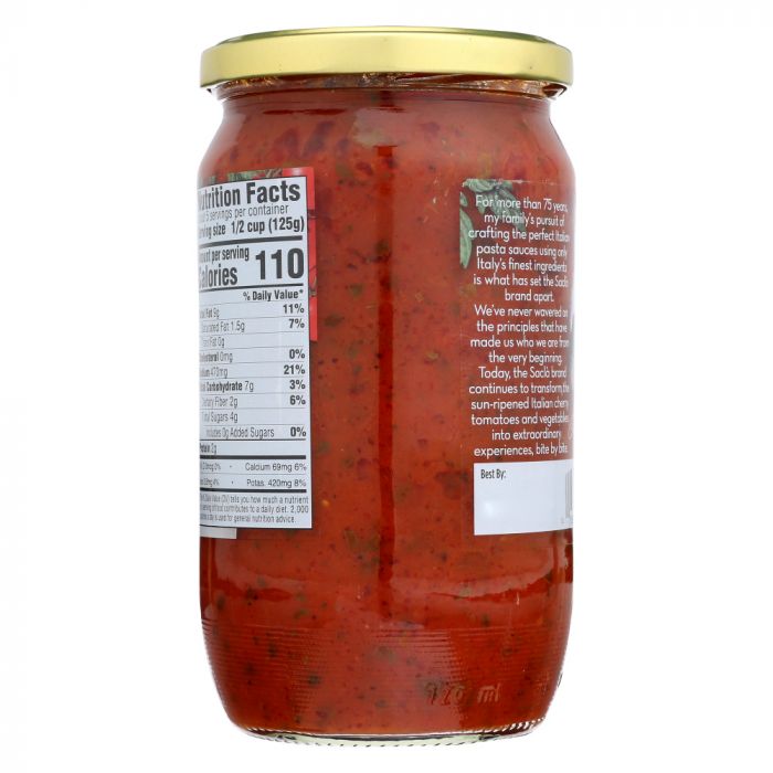 SACLA: Whole Cherry Tomatoes & Basil Pasta Sauce, 24 oz