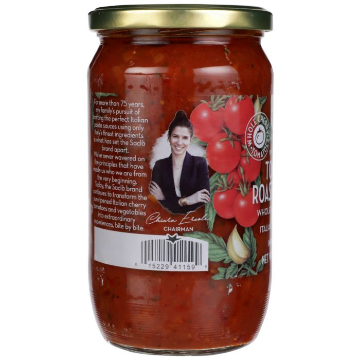 SACLA: Whole Cherry Tomatoes and Roasted Garlic Pasta Sauce, 24 oz