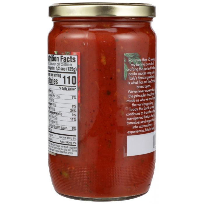 SACLA: Whole Cherry Tomatoes Puttanesca Pasta Sauce, 24 oz