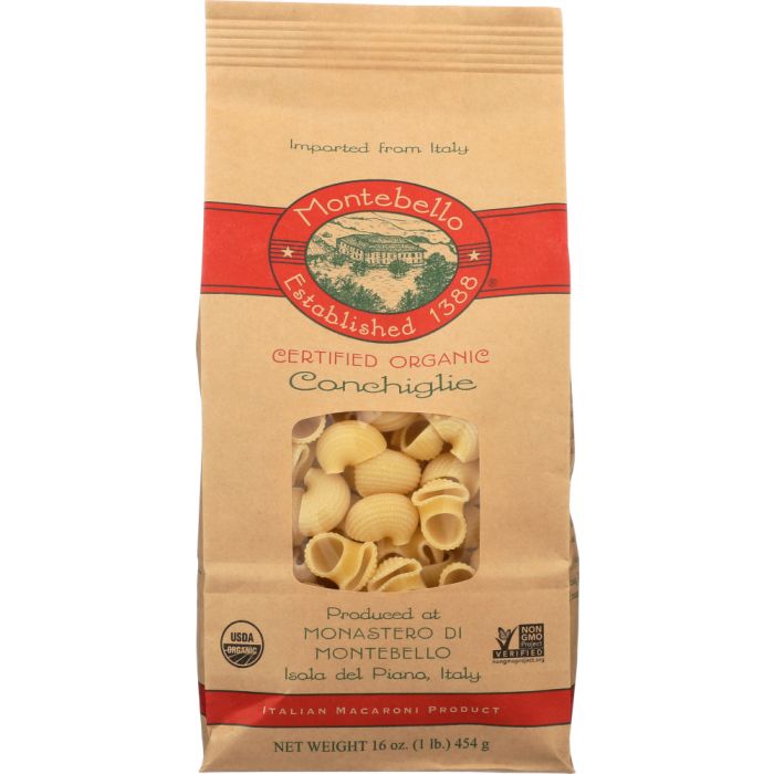 MONTEBELLO: Pasta Conchiglie Organic, 16 oz