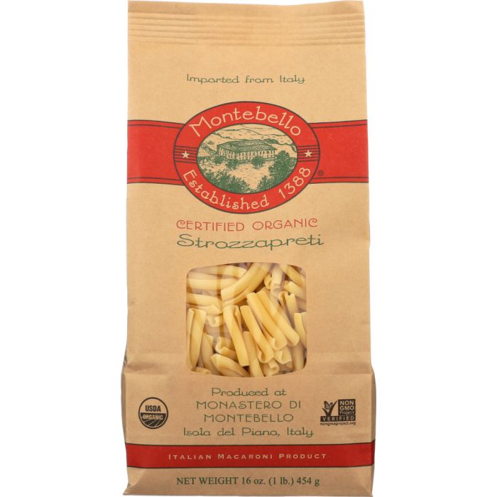 MONTEBELLO: Pasta Strozzapreti Organic, 16 oz