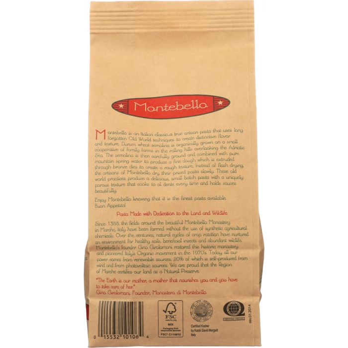 MONTEBELLO: Pasta Strozzapreti Organic, 16 oz