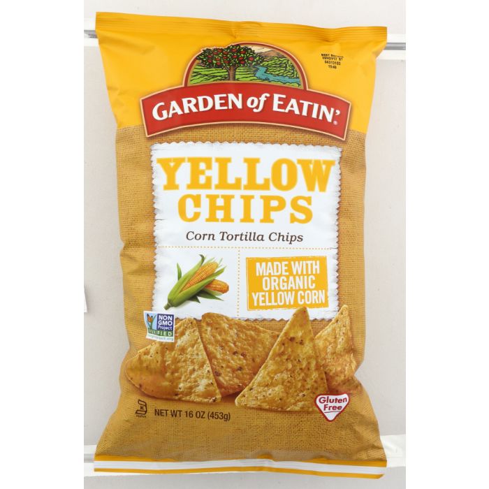 GARDEN OF EATIN: Organic Yellow Corn Tortilla Chips, 16 oz