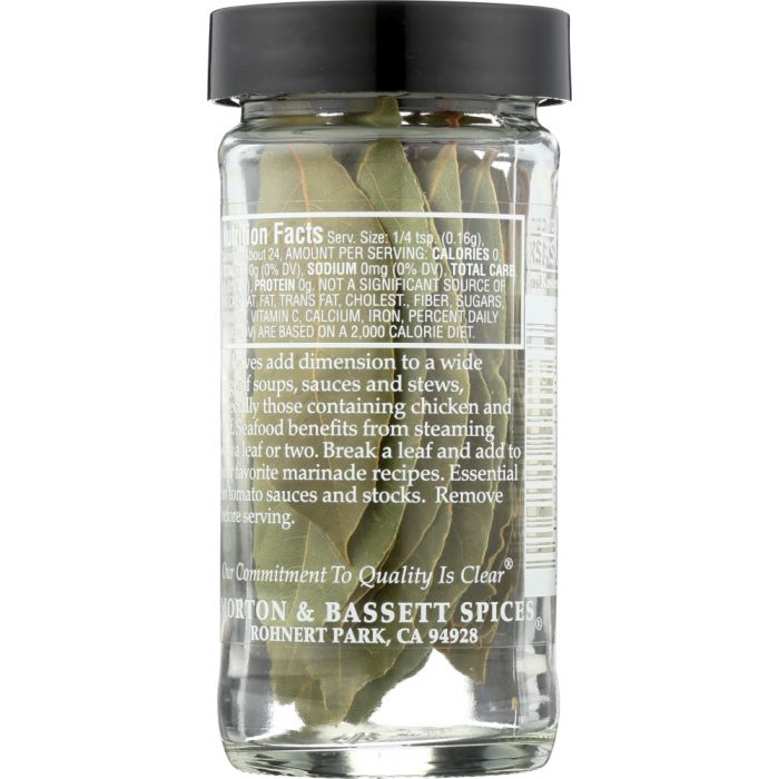 MORTON & BASSETT: Bay Leaves Turkish, 0.1 oz