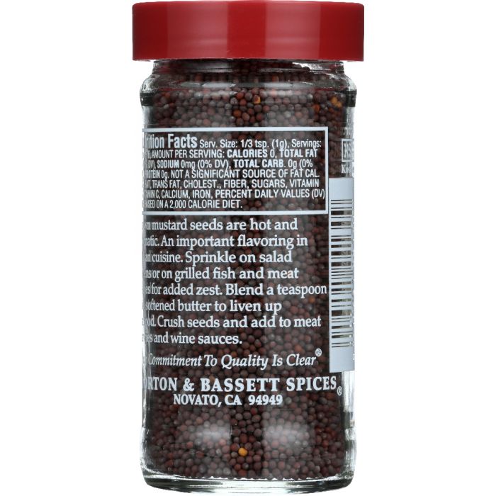 MORTON & BASSETT: Brown Mustard Seed, 2.7 oz