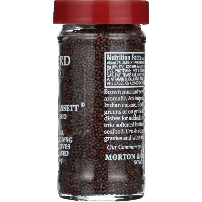 MORTON & BASSETT: Brown Mustard Seed, 2.7 oz