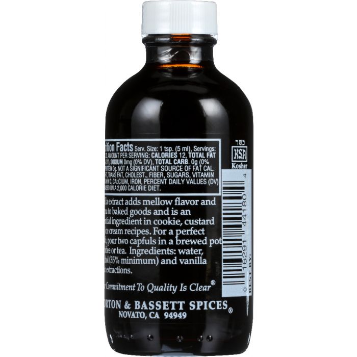 MORTON & BASSETT: Pure Vanilla Extract, 4 oz