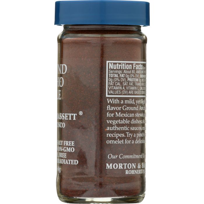 MORTON & BASSETT: Ground Ancho Chili Powder, 2.3 oz