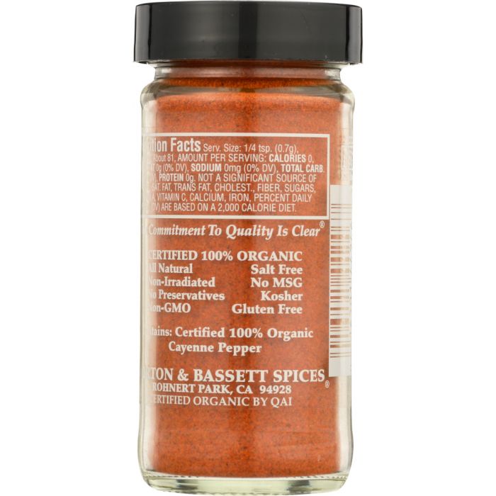 MORTON & BASSETT: Organic Cayenne Pepper, 2 oz