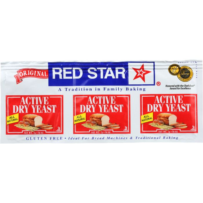 RED STAR: Active Dry Yeast Gluten Free 3 Packs, 0.75 oz