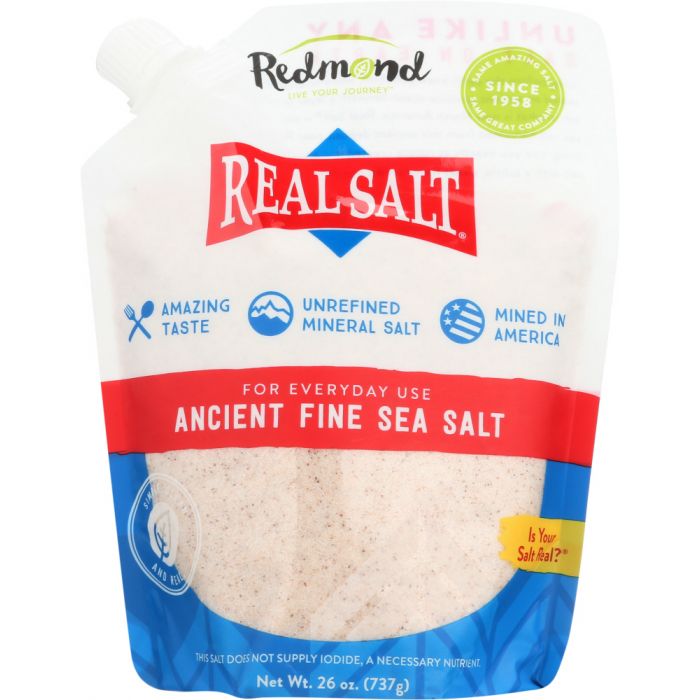 REDMOND: Realsalt Nature's First Sea Salt Fine Salt, 26 oz