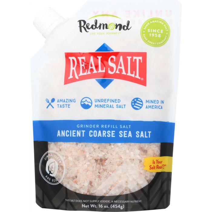 REDMOND: Real Salt Coarse Grind Pouch, 16 oz