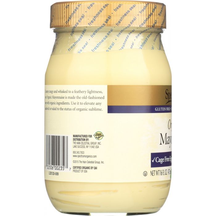 SPECTRUM NATURALS: Organic Mayonnaise, 16 oz