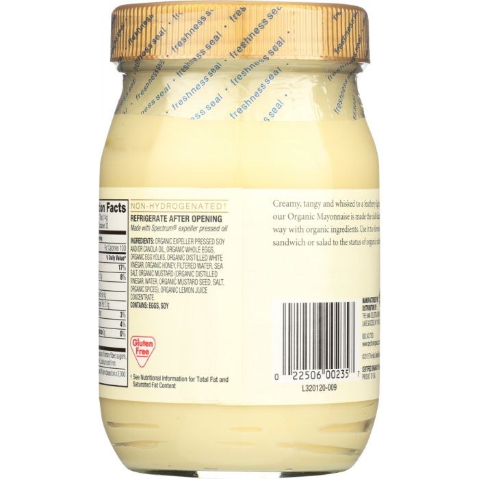 SPECTRUM NATURALS: Organic Mayonnaise, 16 oz