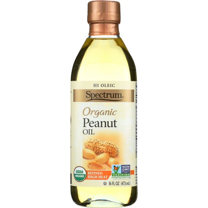 SPECTRUM CULINARY: Organic Peanut Oil Refined, 16 oz