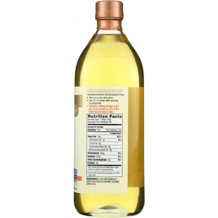 SPECTRUM NATURALS: Organic Canola Oil High Heat, 32 oz