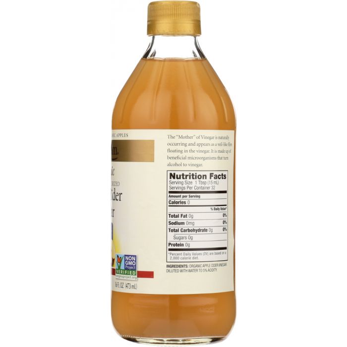 SPECTRUM NATURALS: Vinegar Apple Cider Unfiltered, 16 oz